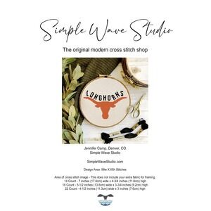 Texas Longhorn Counted Cross Stitch Kit